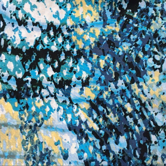 White Stag Women’s Medium (8-10) Blouse Green Yellow White Print 3/4 Sleeve - Picture 8 of 8